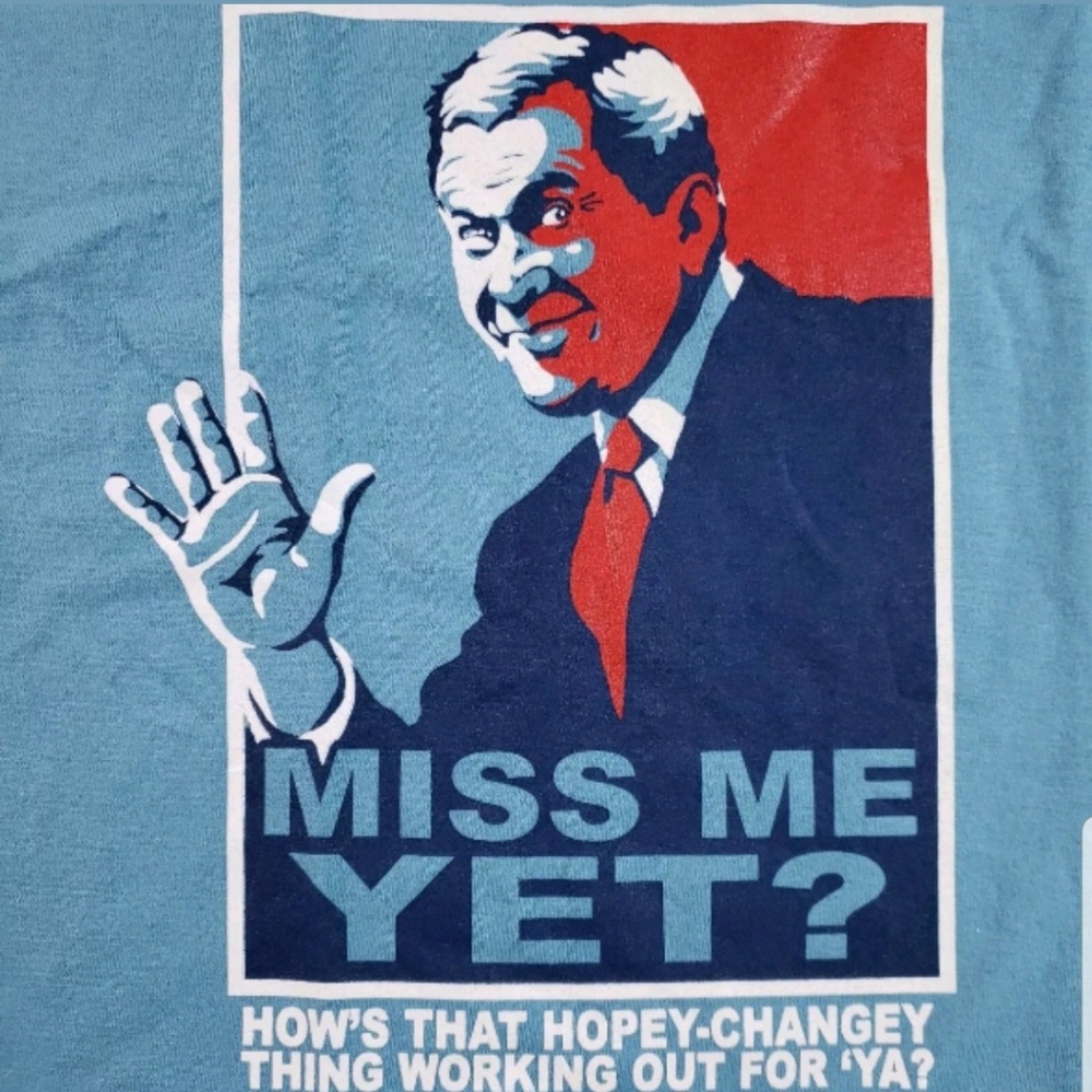 President George Bush Mens T Shirt Pop Art Comedy